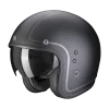 Scorpion Belfast Evo Retrol Mat Zwart-Silver Jethelm -Helm Verkoop scorpion belfast evo retrol matt black silver