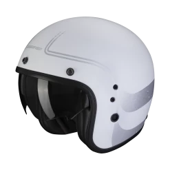 Scorpion Belfast Evo Soul Mat Wit Zilver Jet Helm