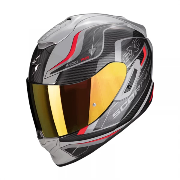 Helm Verkoop -Helm Verkoop scorpion exo 1400 evo air attune grey black red full face helmet integralhelm casque integral kask casco integral 1 3