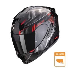 Scorpion Exo-1400 Evo Air Shell Zwart-Rood Integraalhelm
