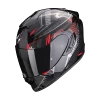 Scorpion EXO-1400 EVO AIR SHELL Black-Red -Helm Verkoop scorpion exo 1400 evo air shell black red full face helmet integralhelm casque integral kask casco integral 1 3