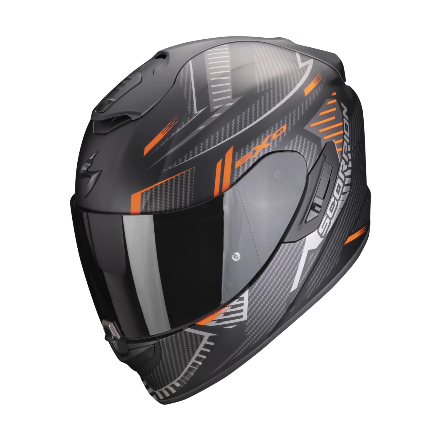 Scorpion Exo-1400 Evo Air Shell Matt Zwart-Oranje Integraalhelm 3 Scorpion Exo-1400 Evo Air Shell Matt Zwart-Oranje Integraalhelm