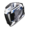 Scorpion EXO-1400 EVO AIR SHELL White-Blue