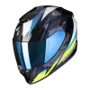 Scorpion Exo-1400 Evo Air Thelios Zwart-Blauw-Neon Geel Integraalhelm