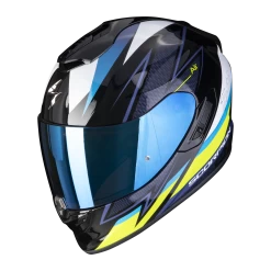 Scorpion Exo-1400 Evo Air Thelios Zwart-Blauw-Neon Geel Integraalhelm
