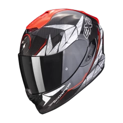 Scorpion Exo-1400 Evo Carbon Air Aranea Zwart-Neon Rood Integraalhelm -Helm Verkoop scorpion exo 1400 evo carbon air aranea black neon red