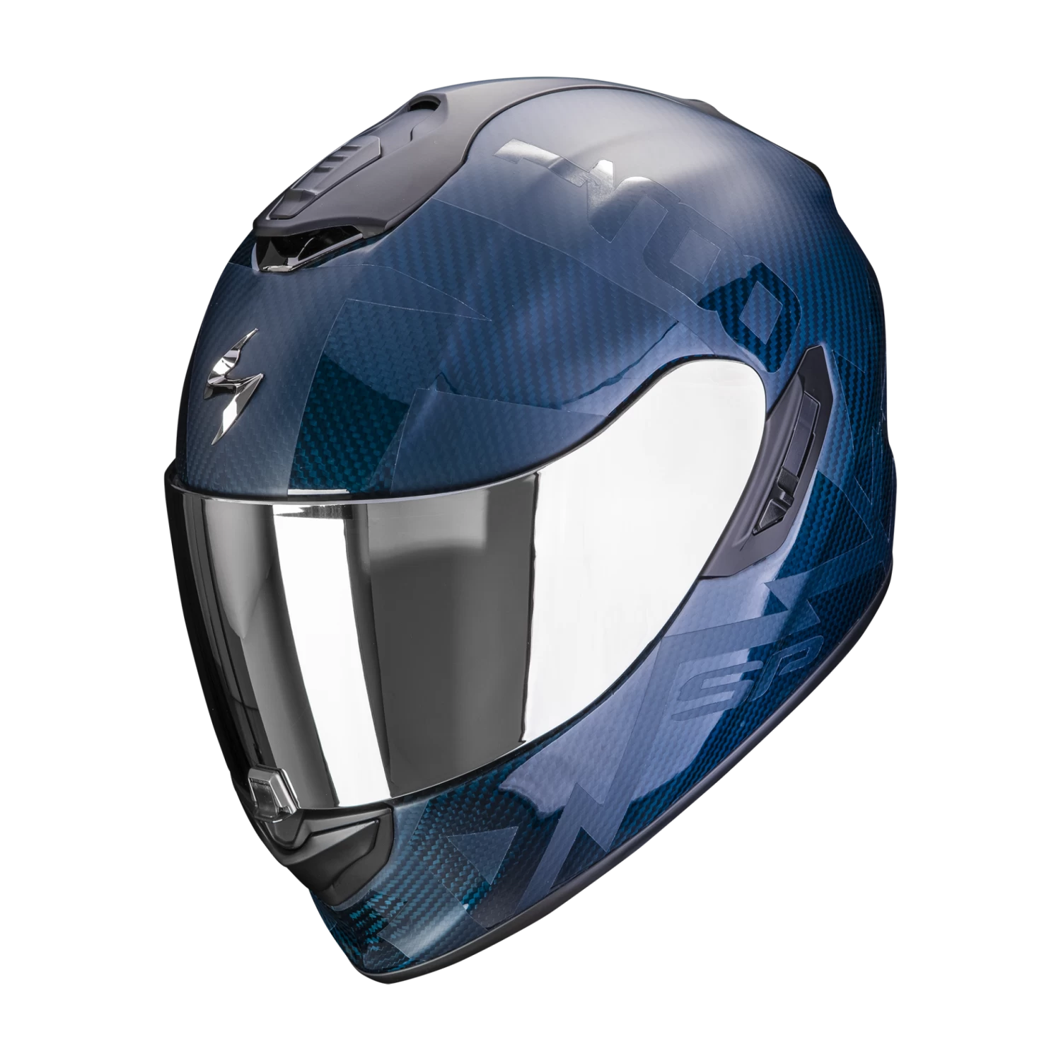 Scorpion Exo-1400 Evo Carbon Air Cerebro Blauw Integraalhelm 3 Scorpion Exo-1400 Evo Carbon Air Cerebro Blauw Integraalhelm