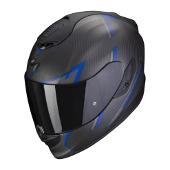 Scorpion Exo-1400 Evo Carbon Air Kendal Matt Zwart-Blauw Integraalhelm