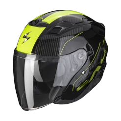 Scorpion EXO-230 Condor Zwart-Neon Geel Jethelm -Helm Verkoop scorpion exo 230 condor black neon yellow 1