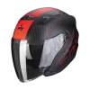 Scorpion EXO-230 Condor Mat Zwart-Rood Jethelm -Helm Verkoop scorpion exo 230 condor matt black red