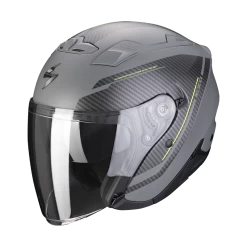 Scorpion EXO-230 Fenix Mat Cement Grijs-Zwart Jethelm -Helm Verkoop scorpion exo 230 fenix matt cement grey black