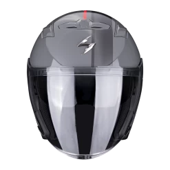 Scorpion EXO-230 Sr Cement Grijs-Rood Jethelm -Helm Verkoop scorpion exo 230 sr cement grey red 2