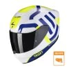 Scorpion Exo-391 Arok Wit-Blauw-Neon Integraalhelm -Helm Verkoop scorpion exo 391 arok white blue neon yellow