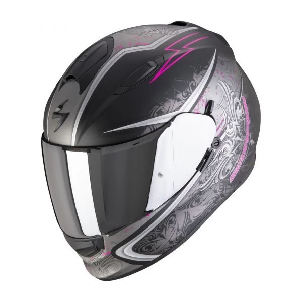 Scorpion EXO-491 Run Matt Black-Pink 3 Scorpion EXO-491 Run Matt Black-Pink