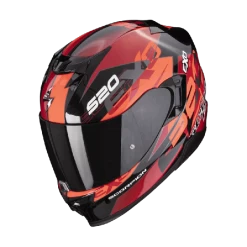 Scorpion EXO-520 EVO AIR COVER Metal Black-Red