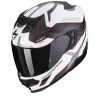 Scorpion Exo-520 Evo Air Elan Mat Wit-Zilver-Rood Integraalhelm