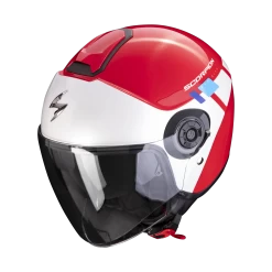 Scorpion Exo-City II Mall Rood-Wit-Blauw Jethelm -Helm Verkoop scorpion exo city ii mall red white blue
