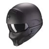 Scorpion EXO-COMBAT EVO SOLID Matt Black -Helm Verkoop scorpion exo combat evo solid matt black open face helmet helm casque kask casco 1 1