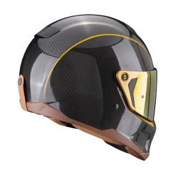 Scorpion EXO-HX1 Carbon Se Zwart-Goud Integraalhelm -Helm Verkoop scorpion exo hx1 carbon se black gold 2