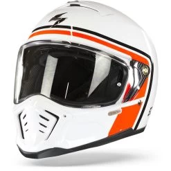 Scorpion EXO-HX1 Nostalgia Wit-Rood-Zwart Integraalhelm -Helm Verkoop scorpion exo hx1 nostalgia white red black frontpage