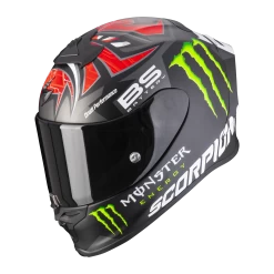 Scorpion EXO-R1 Air Fabio Monster Replica Zwart Mat Rood Integraalhelm