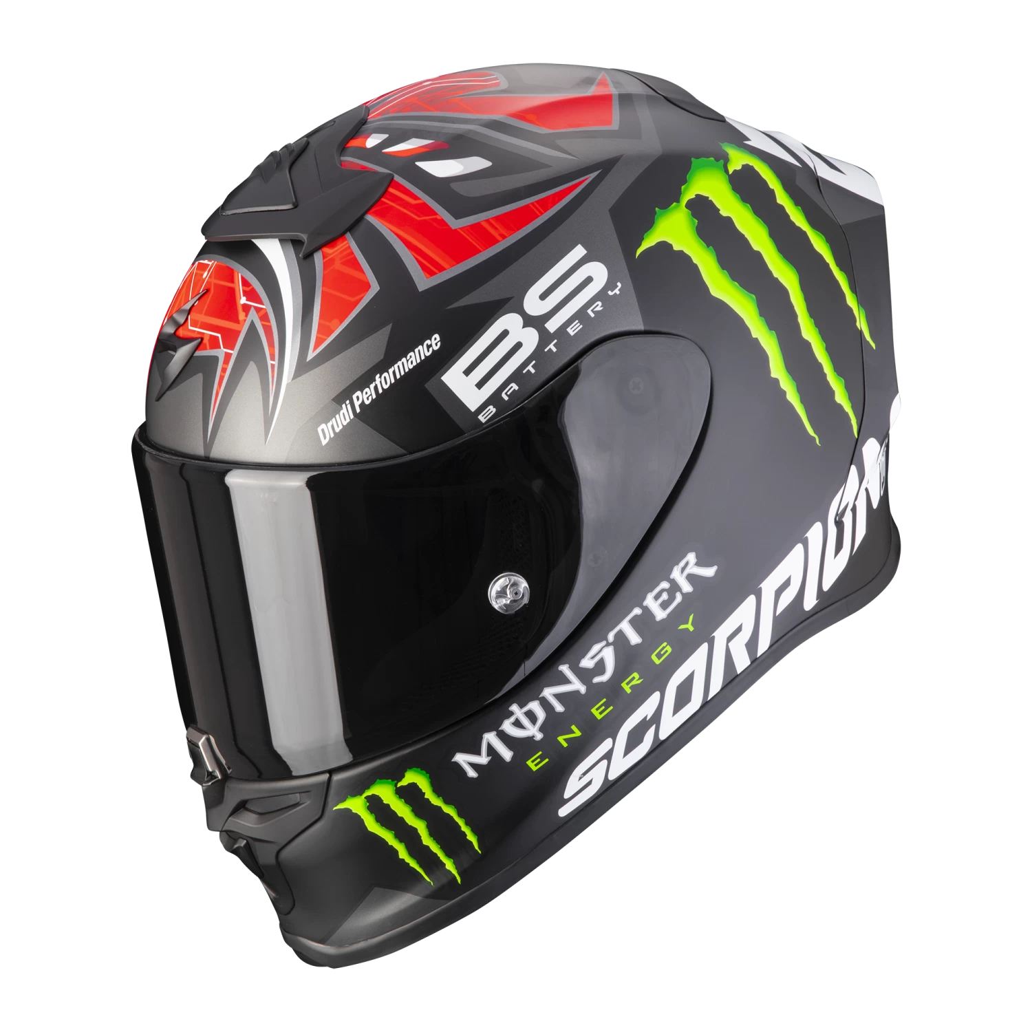 Scorpion EXO-R1 Air Fabio Monster Replica Zwart Mat Rood Integraalhelm 3 Scorpion EXO-R1 Air Fabio Monster Replica Zwart Mat Rood Integraalhelm
