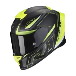 Scorpion Exo-R1 Evo Air Gaz Mat Zwart Neon Geel Integraalhelm