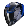Scorpion Exo-R1 Evo Air Gaz Metaal Zwart-Blauw Integraalhelm -Helm Verkoop scorpion exo r1 evo air gaz metal black blue 1