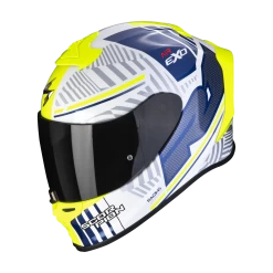 Scorpion Exo-R1 Evo Air Victory Wit-Blauw Integraalhelm