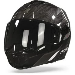 Scorpion EXO-Tech Carbon Top Zwart-Wit Systeemhelm 13 Scorpion EXO-Tech Carbon Top Zwart-Wit Systeemhelm -Helm Verkoop scorpion exo tech carbon top black white frontpage