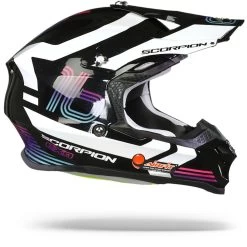 Scorpion VX-16 Air Tub Metal Zwart-Wit Crosshelm -Helm Verkoop scorpion vx 16 air tub metal black white.29