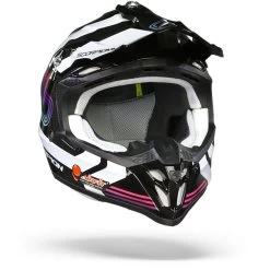 Scorpion VX-16 Air Tub Metal Zwart-Wit Crosshelm -Helm Verkoop scorpion vx 16 air tub metal black white.35