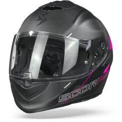 Scorpion EXO-1400 Carbon Air Drik Mat Zwart Roze Integraalhelm -Helm Verkoop scorpionexo 1400carbonairdrikmattblackpink frontpage