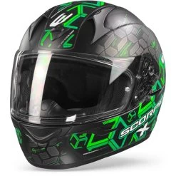 Scorpion EXO-390 Cube Matt Zwart Groen Integraalhelm 11 Scorpion EXO-390 Cube Matt Zwart Groen Integraalhelm -Helm Verkoop scorpionexo 390cubemattblackgreen frontpage