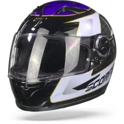 Scorpion EXO-490 Tour Wit Blauw Integraalhelm -Helm Verkoop scorpionexo 490tourblackwhiteblueglossy frontpage