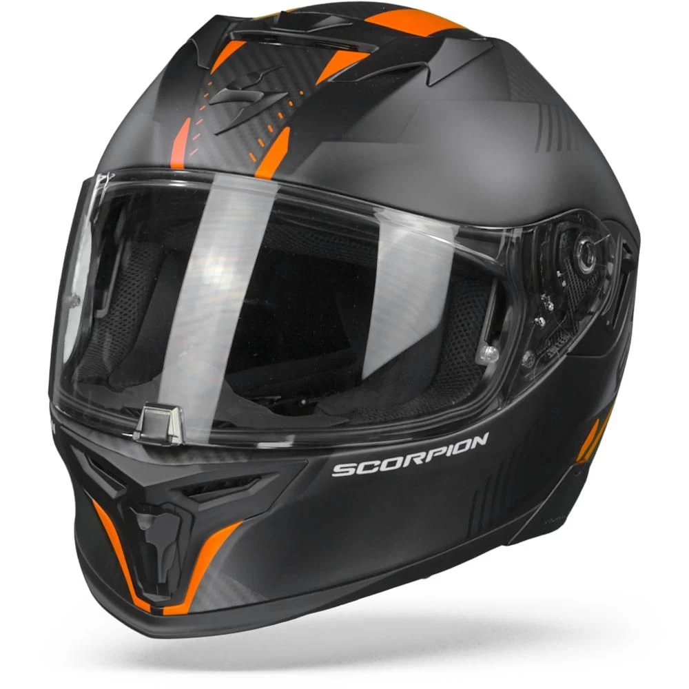 Scorpion EXO-520 Air Laten Mat Zwart Oranje Integraalhelm 3 Scorpion EXO-520 Air Laten Mat Zwart Oranje Integraalhelm