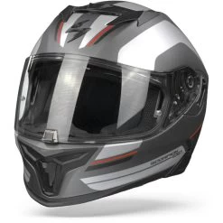 Scorpion EXO-520 Air Lemans Mat Zilver Rood Integraalhelm -Helm Verkoop scorpionexo 520airlemansmattsilverred frontpage