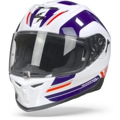 Scorpion EXO-520 Air Lemans Wit Blauw Rood Integraalhelm -Helm Verkoop scorpionexo 520lemanswhiteblueredglossy frontpage