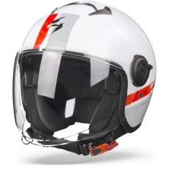 Scorpion EXO-City Strada Wit Zilver Rood Jethelm 15 Scorpion EXO-City Strada Wit Zilver Rood Jethelm -Helm Verkoop scorpionexo citystradawhitesilverredglossy frontpage