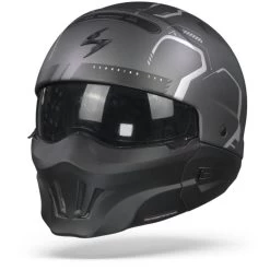 Scorpion EXO-Combat Evo Ram Mat Mat Donker Grijs Zilver Multihelm 10 Scorpion EXO-Combat Evo Ram Mat Mat Donker Grijs Zilver Multihelm -Helm Verkoop scorpionexo combatevorammattdarkgreysilverjet.04 1