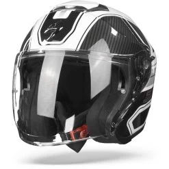 Scorpion EXO-S1 Cross-Ville Wit Zwart Zilver Jethelm -Helm Verkoop scorpionexo s1cross villewhiteblacksilverglossy frontpage